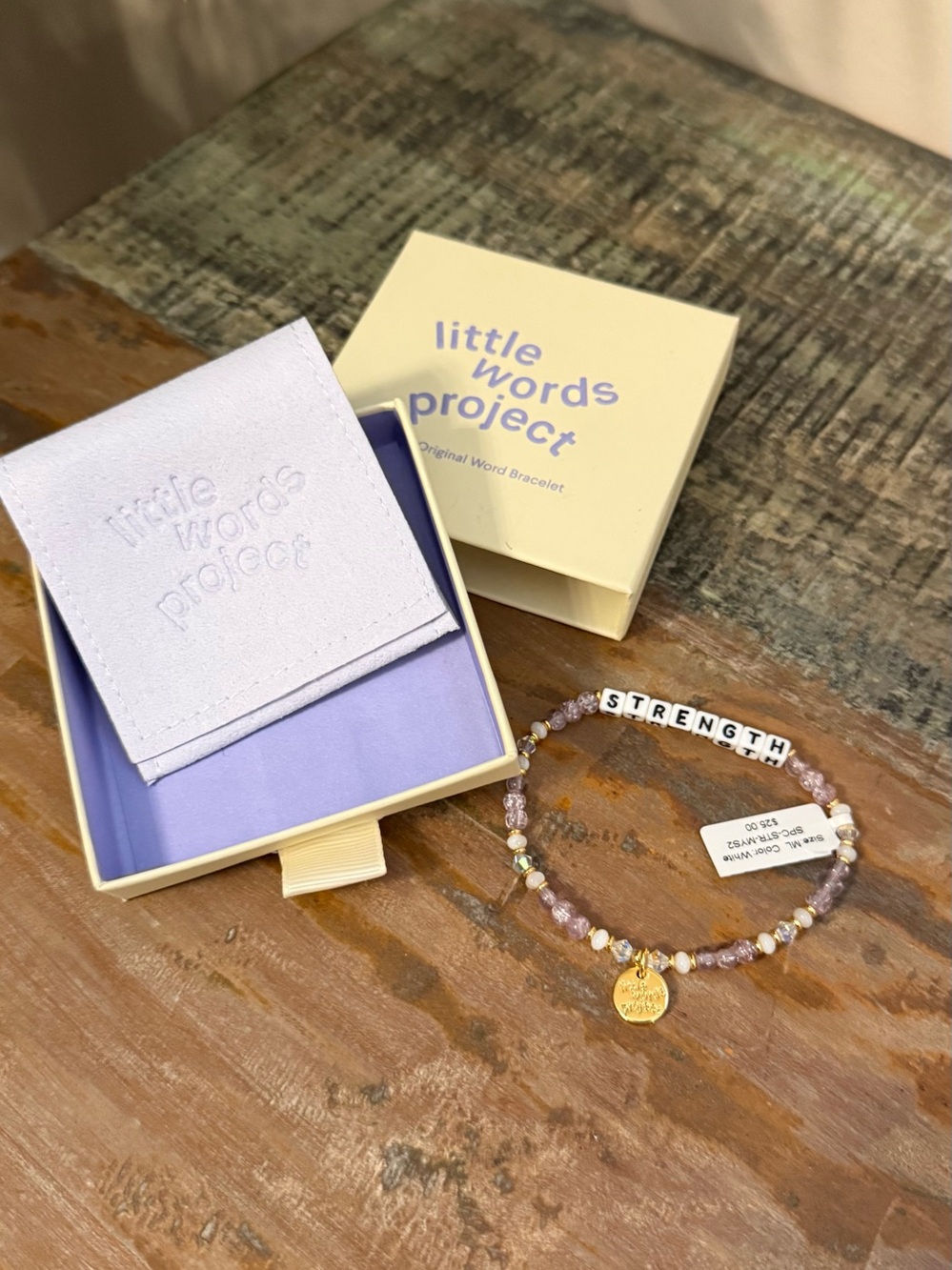 Little Words Project Strength Bracelet Mystical Size M/L. NEW w/tag and in box